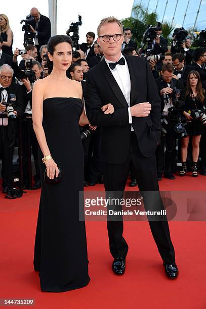 Actress Jennifer Connelly and husband Paul Bettany attend the Once Upon A Time Premiere during the 65th Annual Cannes Film Festival on May 18, 2012...