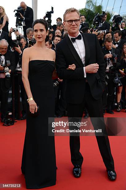 Actress Jennifer Connelly and husband Paul Bettany attend the Once Upon A Time Premiere during the 65th Annual Cannes Film Festival on May 18, 2012...