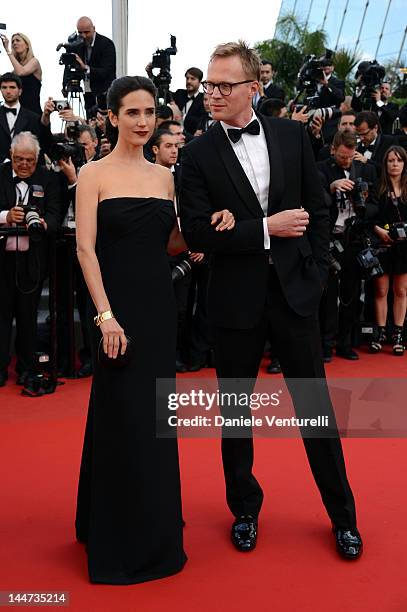 Actress Jennifer Connelly and husband Paul Bettany attend the Once Upon A Time Premiere during the 65th Annual Cannes Film Festival on May 18, 2012...