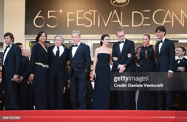 Grace Hightower, Robert De Niro, James Woods, Jennifer Connelly and Paul Bettany attend the Once Upon A Time Premiere during the 65th Annual Cannes...