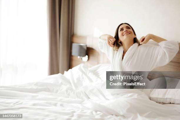 home is where you can relax - hotel bedroom stock pictures, royalty-free photos & images