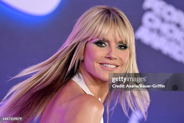 Heidi Klum attends the 2022 People's Choice Awards at Barker Hangar on December 06, 2022 in Santa Monica, California.