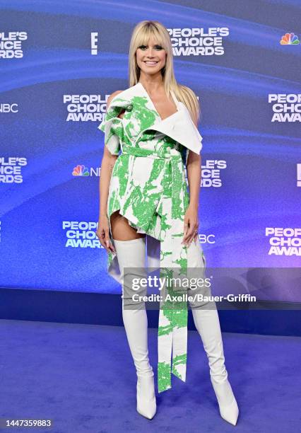 Heidi Klum attends the 2022 People's Choice Awards at Barker Hangar on December 06, 2022 in Santa Monica, California.