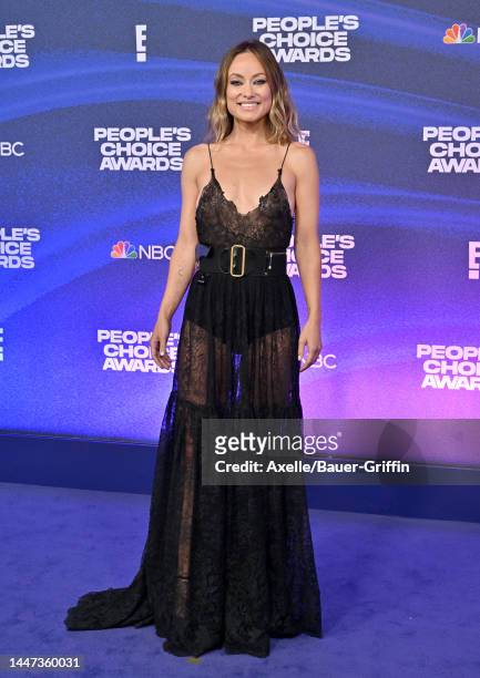 Olivia Wilde attends the 2022 People's Choice Awards at Barker Hangar on December 06, 2022 in Santa Monica, California.