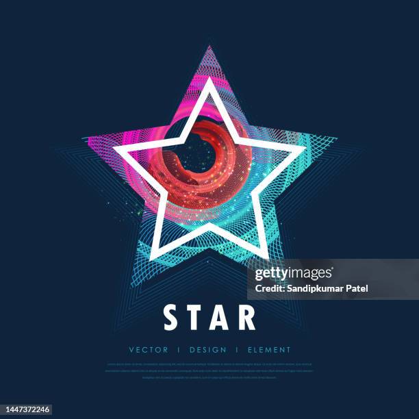 stockillustraties, clipart, cartoons en iconen met scatter star particle background - celebrity connected