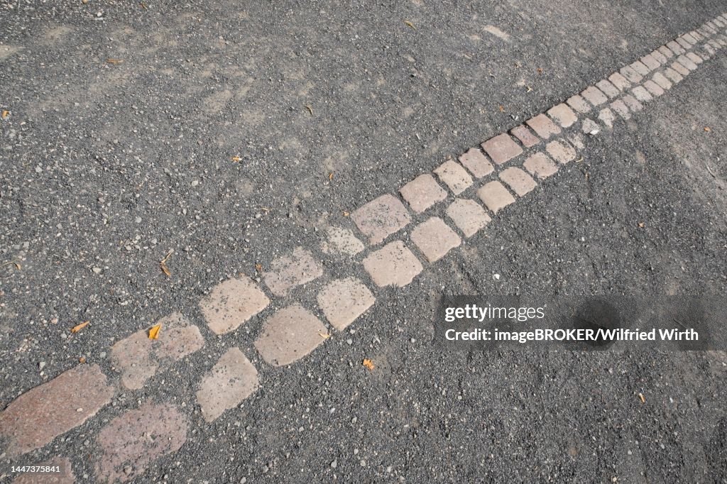 Former course of the Berlin Wall, Potsdamer Platz, Berlin, Germany