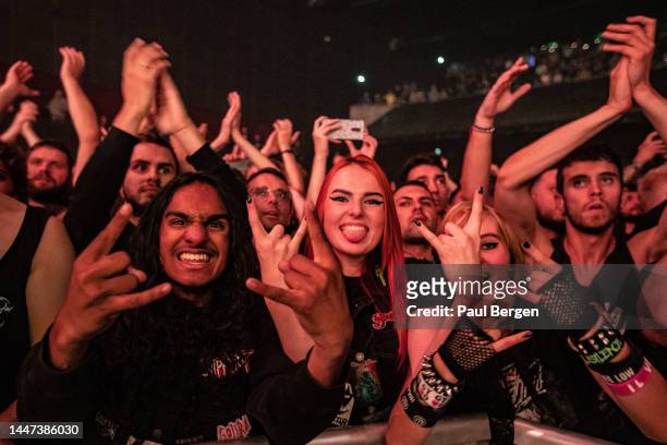 Fans of Australian metalcore band Parkway Drive at Afas Live, Amsterdam, Netherlands 23rd September 2022.