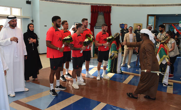 ARE: Liverpool PLayers Deliver Gifts to Rashia Center for People of Determination