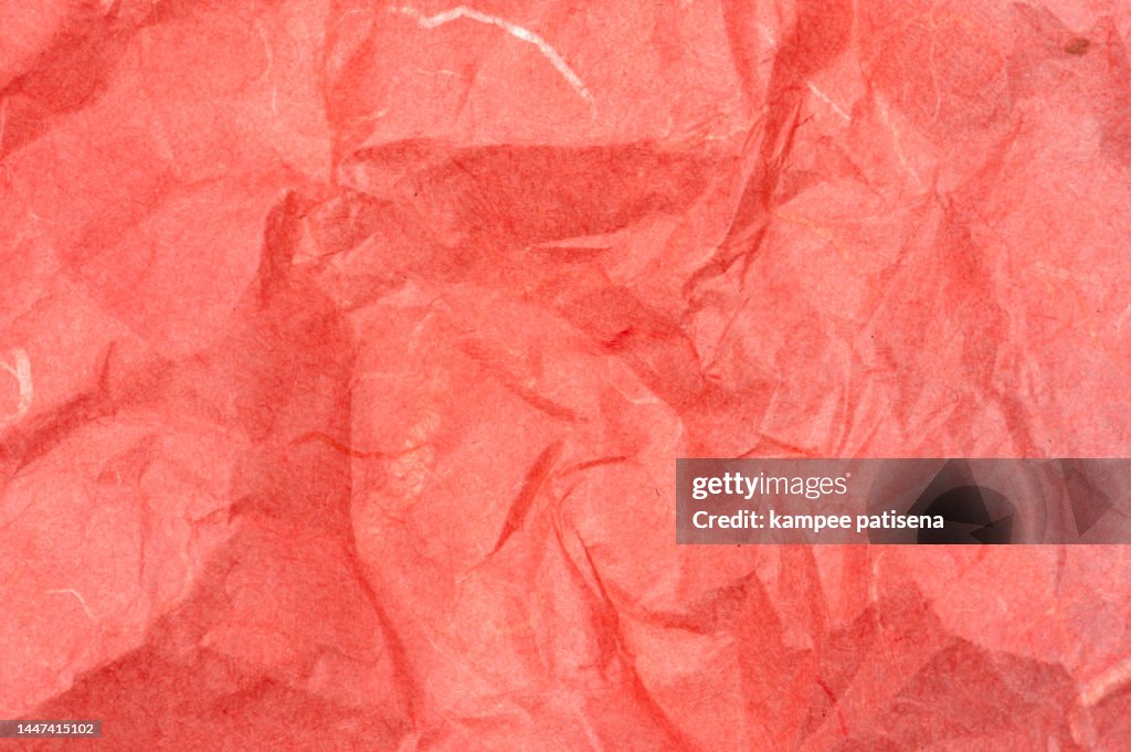 Crumpled Mulberry Paper texture background.