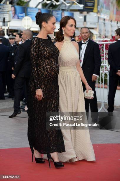 Carmen Chaplin and Dolores Chaplin attend the "Madagascar 3: Europe's Most Wanted" Premiere during the 65th Annual Cannes Film Festival at Palais des...