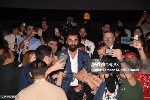 Ranbir Kapoor enters the "In Conversation With Ranbir Kapoor" at the Red Sea International Film Festival on December 07, 2022 in Jeddah, Saudi Arabia.