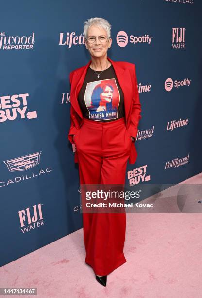 Jamie Lee Curtis attends The Hollywood Reporter 2022 Power 100 Women in Entertainment presented by Lifetime at Fairmont Century Plaza on December 07,...