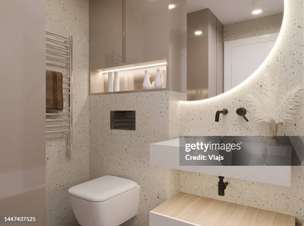 modern bathroom - hotel bathroom stock pictures, royalty-free photos & images