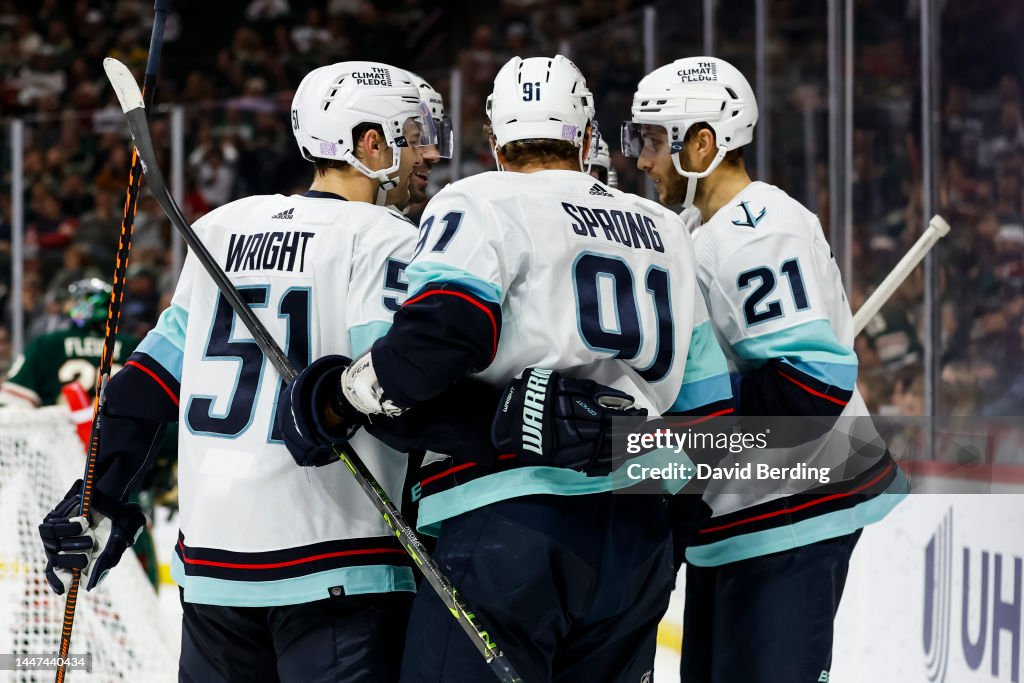 Alex Wennberg Of The Seattle Kraken Celebrates His Power Play Goal alex-wennberg-of-the-seattle-kraken-celebrates-his-power-play-goal