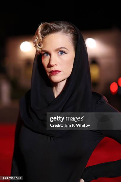 January Jones attends the screening of "Empire of Light" at the Red Sea International Film Festival on December 07, 2022 in Jeddah, Saudi Arabia.