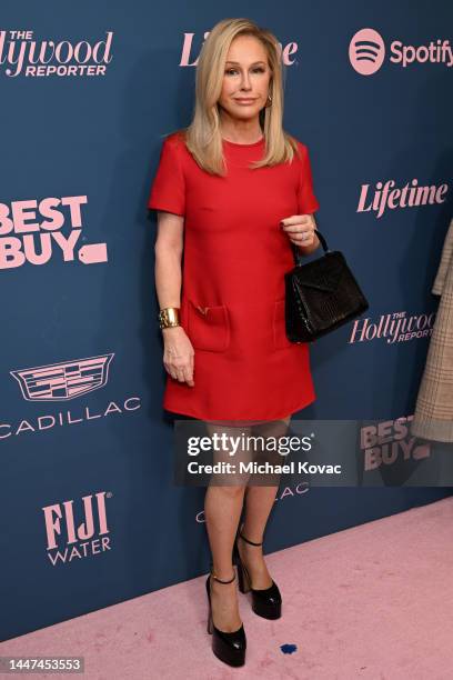 Kathy Hilton attends The Hollywood Reporter 2022 Power 100 Women in Entertainment presented by Lifetime at Fairmont Century Plaza on December 07,...