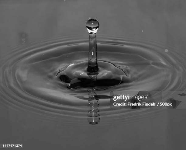 close-up of drop splashing in water,sweden - vätska stock pictures, royalty-free photos & images