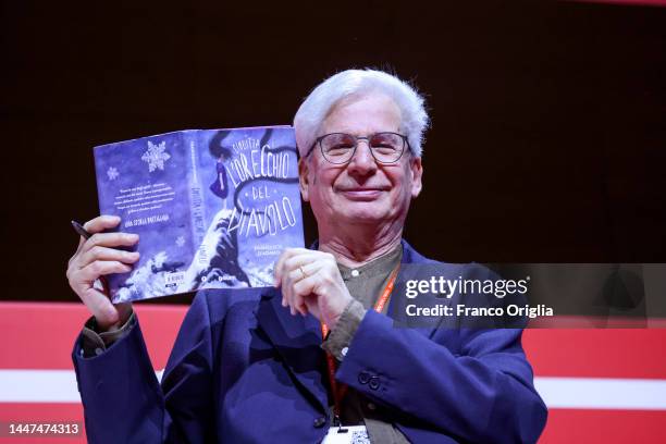 Italian novelist Francesco D’Adamo receives the "Premio Strega Ragazze E Ragazzi" for his book 'Giuditta e l’orecchio del diavolo' at Roma Convention...