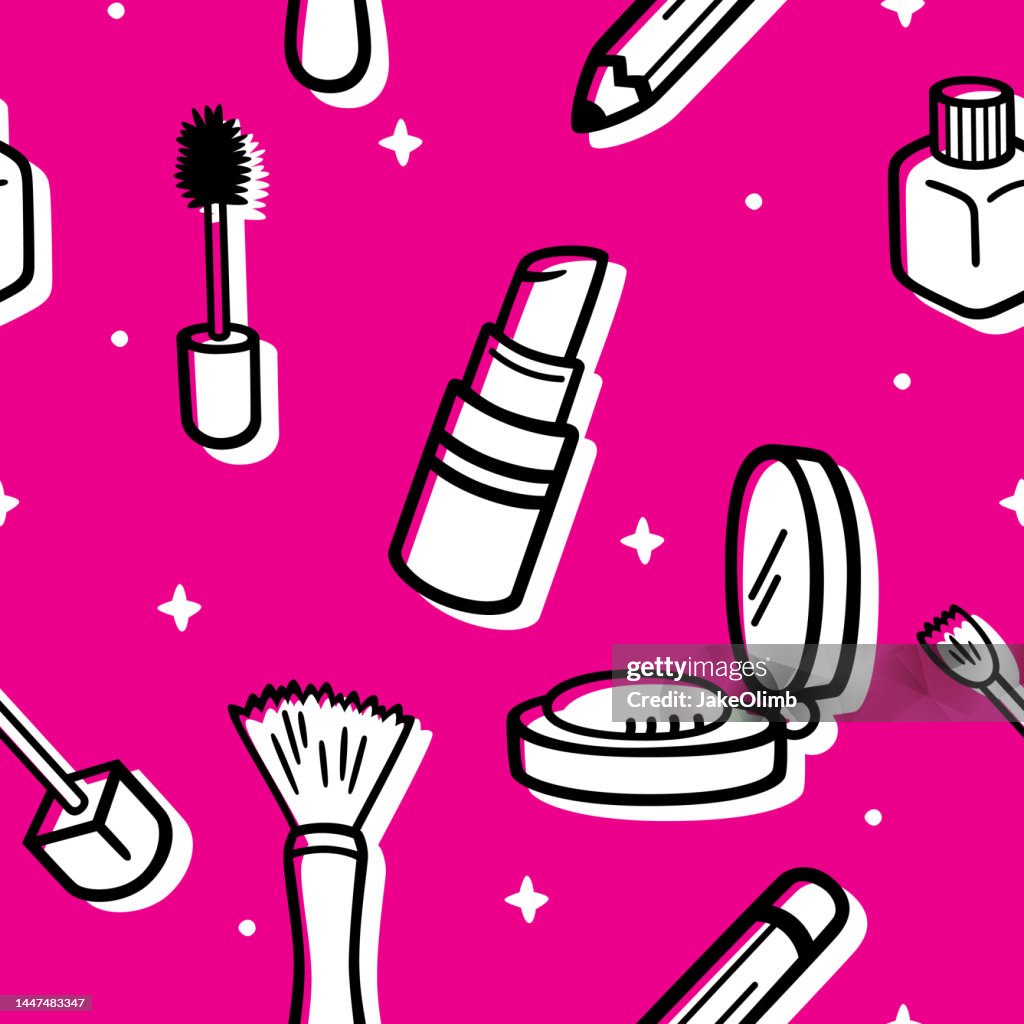 Makeup Doodles Pattern 3