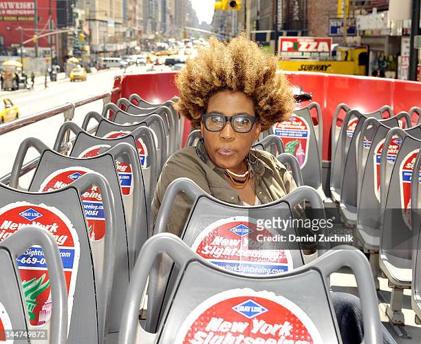 Macy Gray attends the unveiling of the Macy Gray Gray Line Bus on May 18, 2012 in New York City.