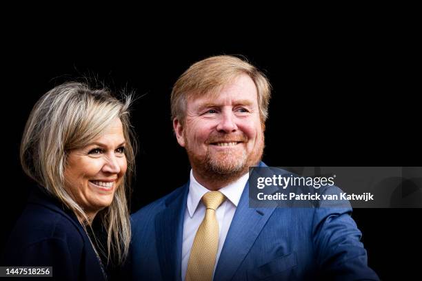 Queen Maxima of The Netherlands and King Willem-Alexander of The Netherlands attend the award ceremony for the Prince Claus Impact Award in the Royal...