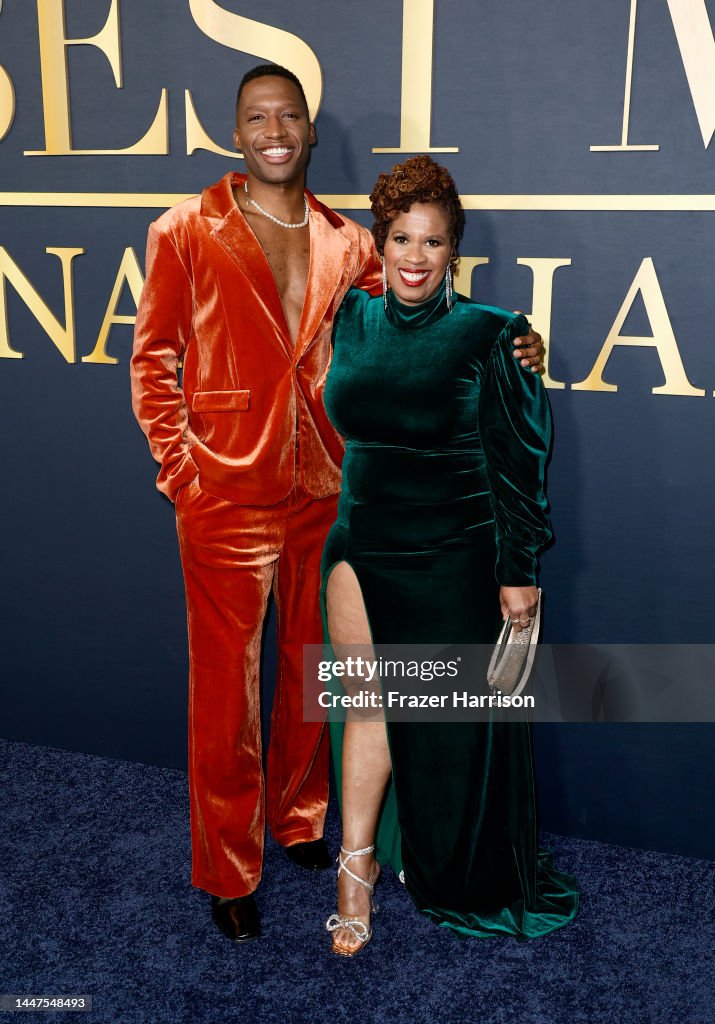 Eric Scott Ways and Dayna Lynne North attend Peacock's "The Best Man