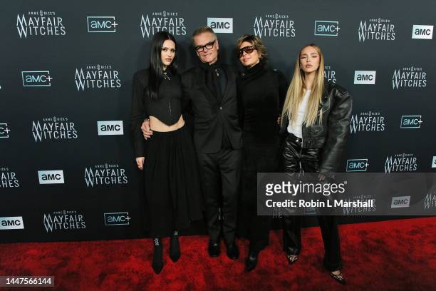Amelia Gray Hamlin, Harry Hamlin, Lisa Rinna and Delilah Belle Hamlin attend the Los Angeles Premiere of AMC Network's "Anne Rice's Mayfair Witches"...