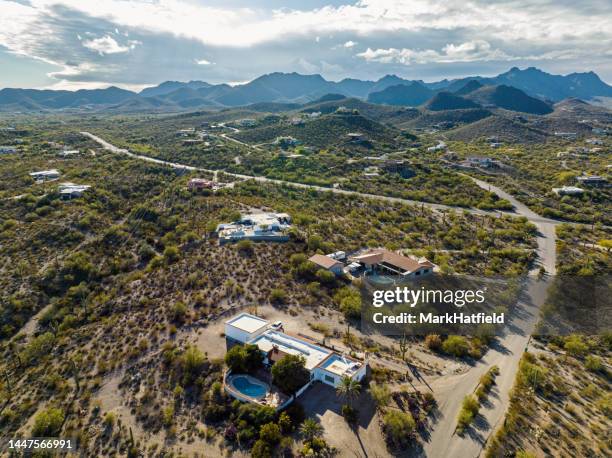 Neighborhood In West Tucson Arizona, Stockfoto