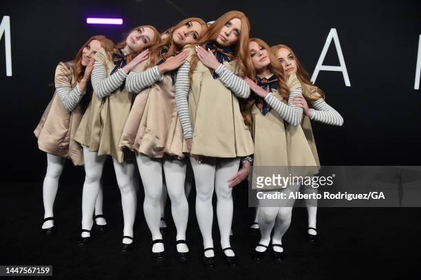 Dancers attend the Los Angeles Premiere Of Universal Pictures' "M3GAN" at the TCL Chinese Theatre on December 07, 2022 in Hollywood, California.