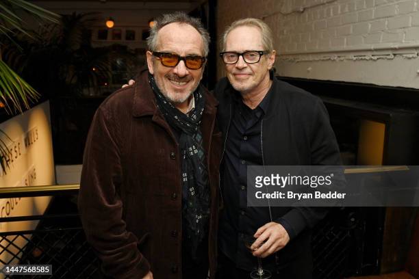 Elvis Costello and Steve Buscemi attend the Disney Original Documentary's "If These Walls Could Sing" New York Premiere at Metrograph on December 07,...