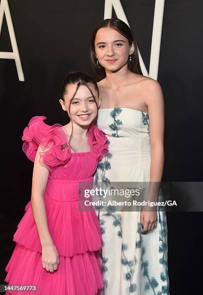 Violet McGraw and Madeleine McGraw attend the Los Angeles Premiere Of ...