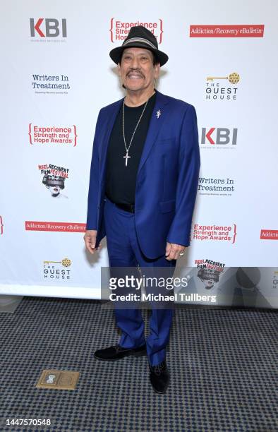 Actor Danny Trejo attends the 12th Annual Experience, Strength and Hope Award ceremony from Writers in Treatment at Skirball Cultural Center on...