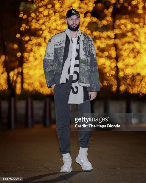 Evan Fournier of the New York Knicks is seen in Hudson Yards on December 07, 2022 in New York City.