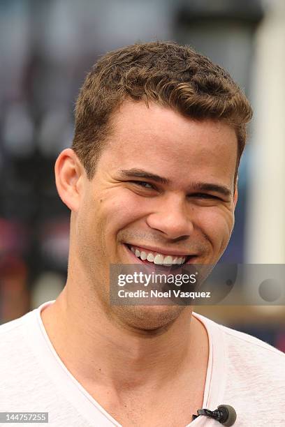 Kris Humphries visits "Extra" at The Grove on May 18, 2012 in Los Angeles, California.