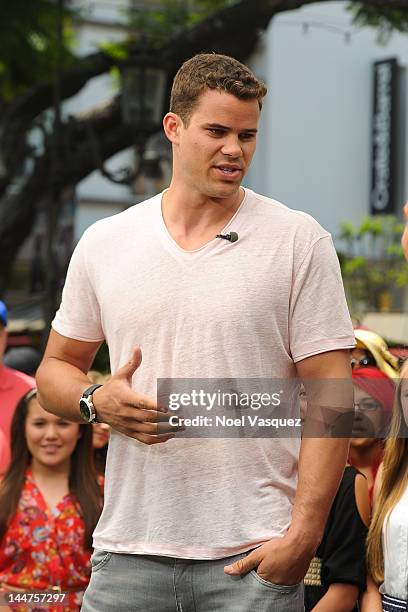 Kris Humphries visits "Extra" at The Grove on May 18, 2012 in Los Angeles, California.