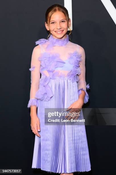 Amie Donald attends the Los Angeles Premiere Of Universal Pictures' "M3GAN" at TCL Chinese Theatre on December 07, 2022 in Hollywood, California.