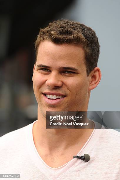 Kris Humphries visits "Extra" at The Grove on May 18, 2012 in Los Angeles, California.