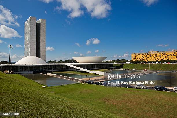 national congress of brazil - brasília stock pictures, royalty-free photos & images