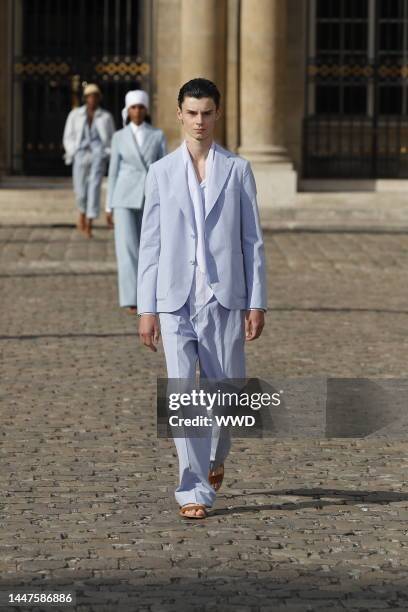 Runway at Officine Générale RTW Men's Spring 2023 photographed in Paris on June 24, 2022.