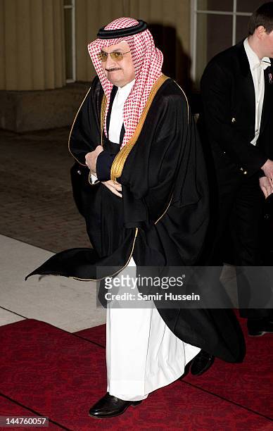 Prince Mohammed bin Nawaf bin Abdulaziz Al Saud of Saudi Arabia attends a dinner for foreign Sovereigns to commemorate the Diamond Jubilee at...