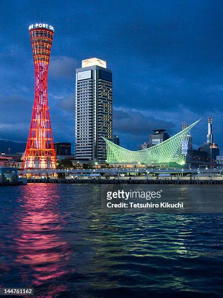 nightview, kobe, japan - hyogo prefecture stock pictures, royalty-free photos & images