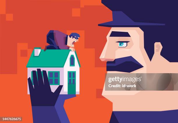 House Getting Rob Vector 67 Robber House Cartoon High Res Illustrations - Getty Images