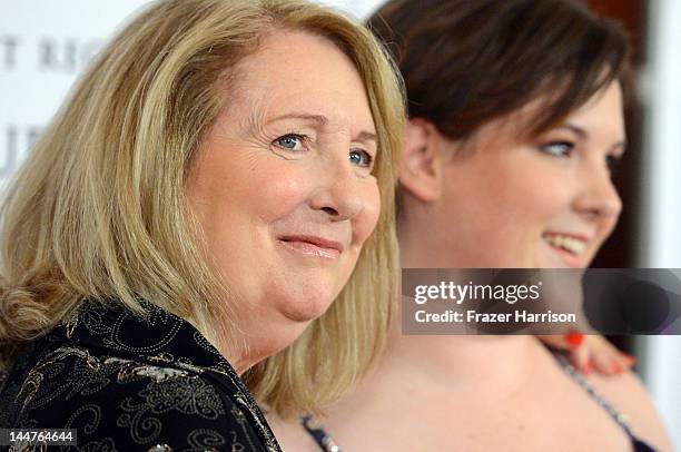 Teri Garr and Molly O'Neill arrive at the 19th Annual Race to Erase MS held at the Hyatt Regency Century Plaza on May 18, 2012 in Century City,...