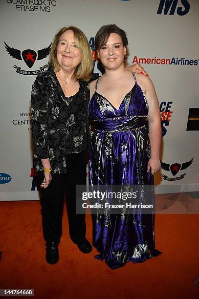 Teri Garr and Molly O'Neill arrive at the 19th Annual Race to Erase MS held at the Hyatt Regency Century Plaza on May 18, 2012 in Century City,...