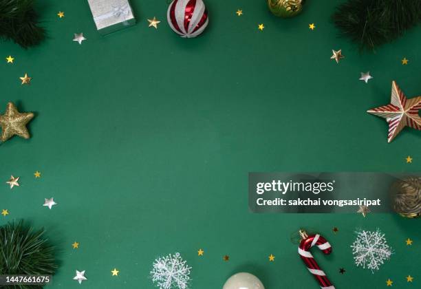christmas decoration with copy space - weihnachten hintergrund stock-fotos und bilder