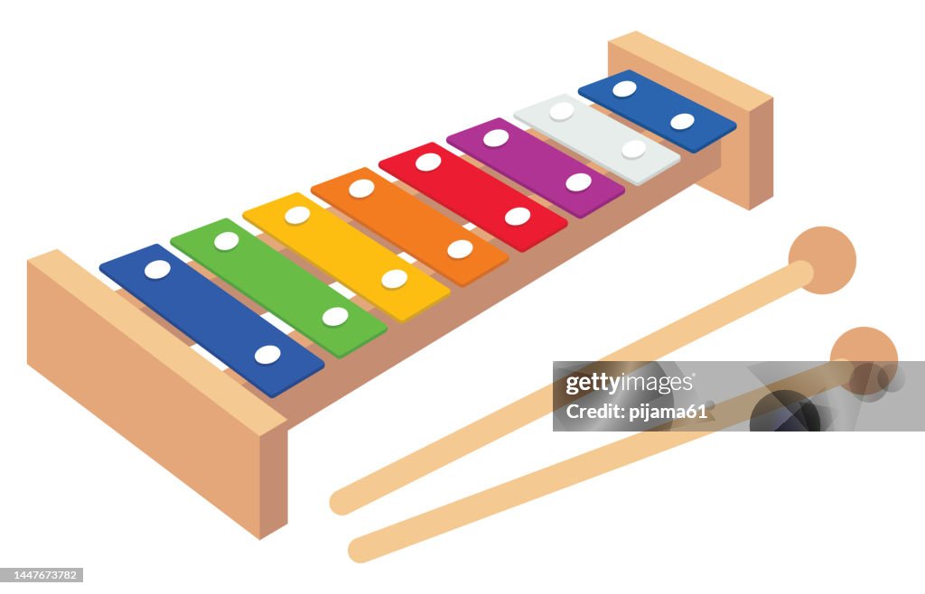 Xylophone Raster Xylophone High-Res Vector Graphic - Getty Images