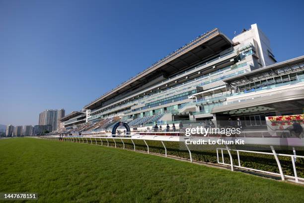 December 8 : General view of the Sha Tin Racecourse on December 8, 2022 in Hong Kong.