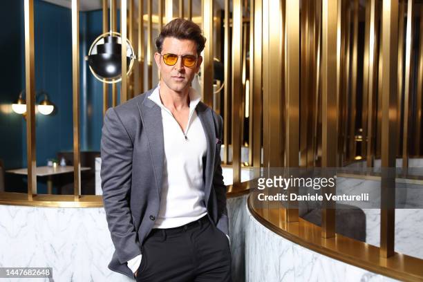 Hrithik Roshan poses during his "In Conversation" at the Red Sea International Film Festival on December 08, 2022 in Jeddah, Saudi Arabia.