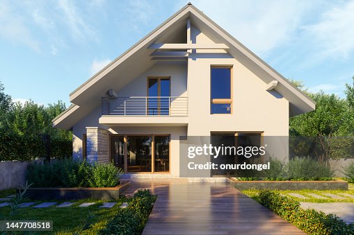 Modern Villa Exterior In Summer Modern Villa Exterior In Summer