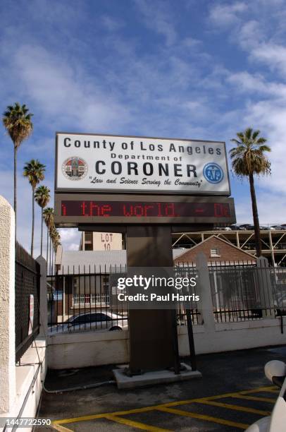 January 22: County of Los Angeles, Department of the Coroner has been a transitional place for various people to stay on their way to the Grave....